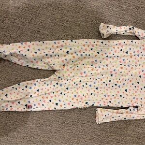 Magnetic Me Multicolor Heart Print Onesie